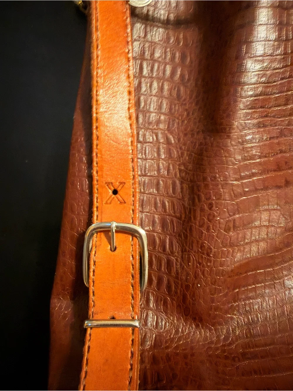 Artisan “PEEP” D. Murphy Brown Alligator Suede Leather Backpack